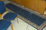 Tapis Pindot Navy/ Gold - Synagogue Beth Hamidrach (Paris 19)